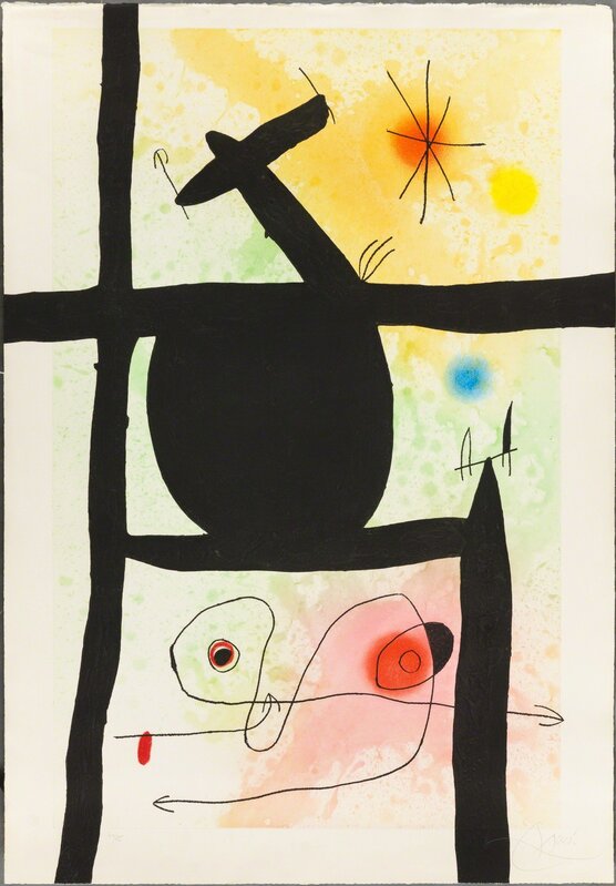 Joan Miró, ‘La Calebasse’, 1969, Print, Original etching, aquatint and carborundum printed in colors on wove paper bearing a portion of the “ARCHES / FRANCE” watermark., Christopher-Clark Fine Art