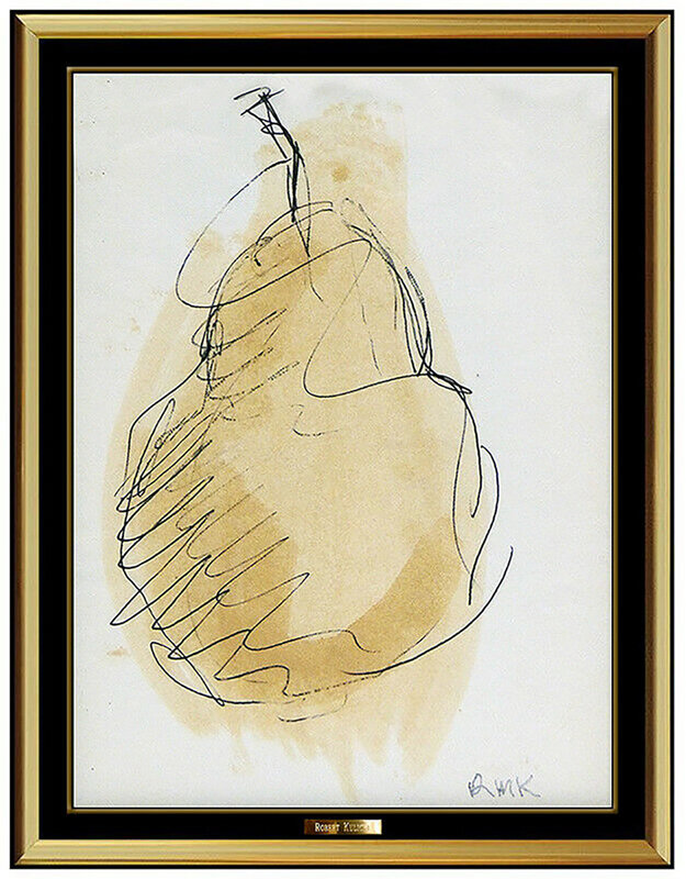 Robert Kulicke, ‘Luscious Pear’, 20th Century, Drawing, Collage or other Work on Paper, Ink and Gouache, Original Art Broker