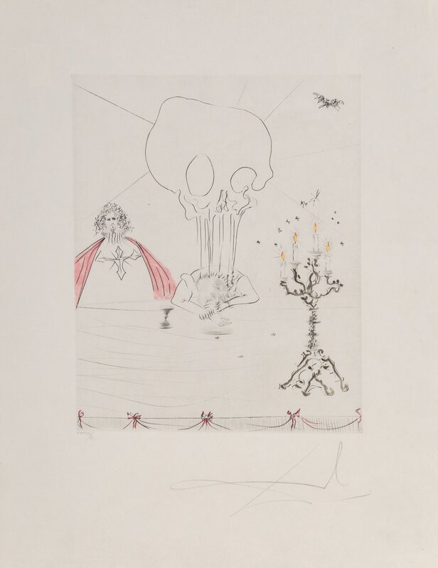 Salvador Dalí, ‘Le banqyet, from Don Juan’, 1970, Print, Etching in colors on Japon paper, Heritage Auctions