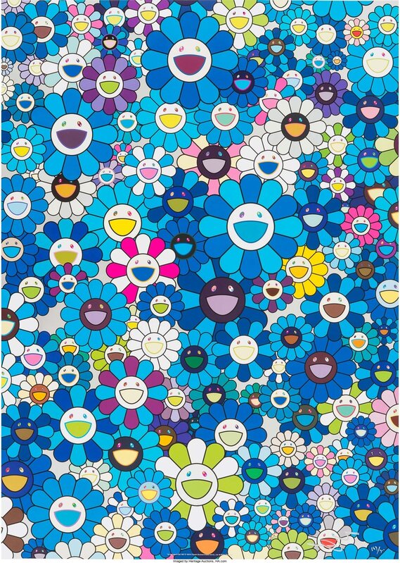 Takashi Murakami, ‘An Homage To IKB 1957 D’, 2012, Print, Offset lithography in colors, Heritage Auctions