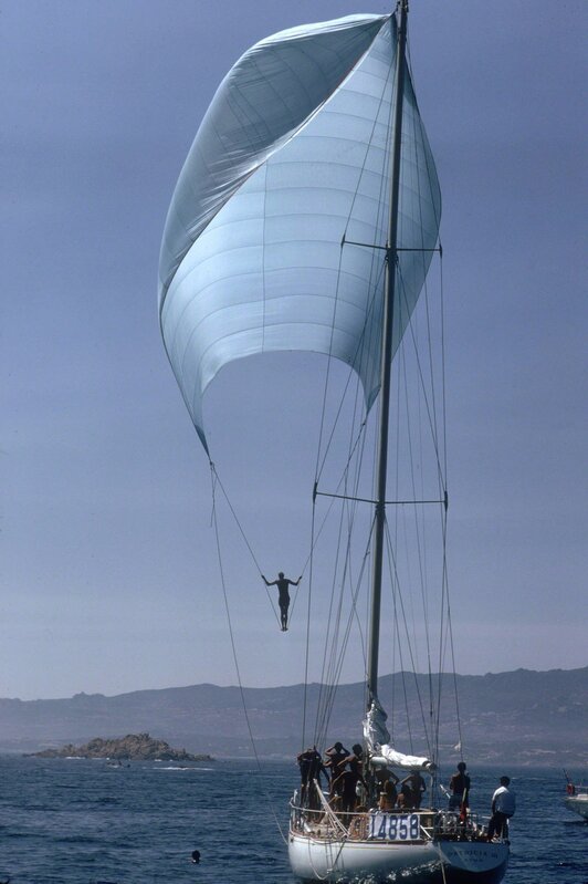 Slim Aarons, ‘Spinnaker Sailing, Sardinia (Aarons Estate Edition)’, 1973, Photography, Lambda C-Print, IFAC Arts