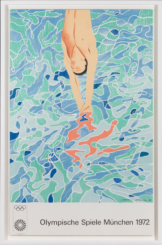 David Hockney, ‘Olympische Spiele - München 1972’, 1972, Print, Lithograph, The Drang Gallery