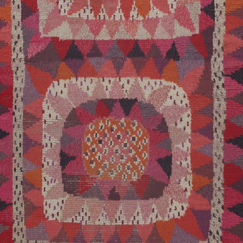 Marianne Richter, ‘Solrosen rya carpet’, 1948, Design/Decorative Art, Hand-knotted wool, Rago/Wright/LAMA/Toomey & Co.
