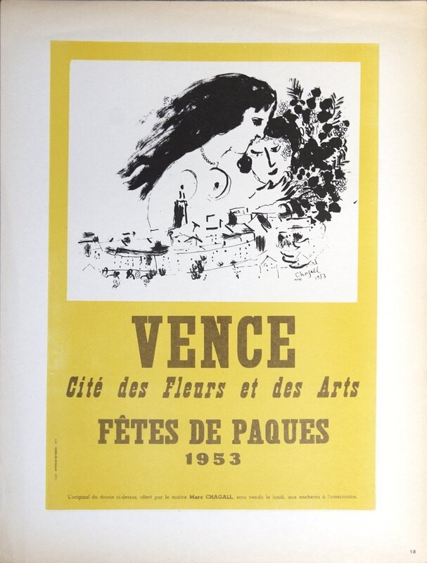 Marc Chagall, ‘Vence Fetes de Paques’, 1959, Print, Lithograph, ArtWise