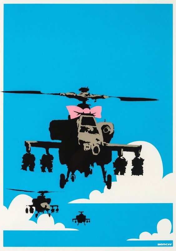 Banksy, ‘Happy Choppers’, 2003, Print, Screenprint in colours, Forum Auctions