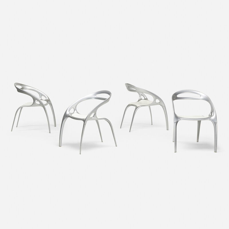 Ross Lovegrove, ‘GO chairs, set of four’, 1998, Design/Decorative Art, Powder-coated aluminum, plastic, Rago/Wright/LAMA/Toomey & Co.