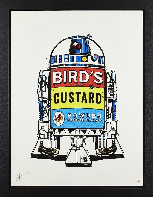 JJ Adams, ‘R2D2 (OXO and Birds Custard)’, Painting, Oil on canvas, Roseberys