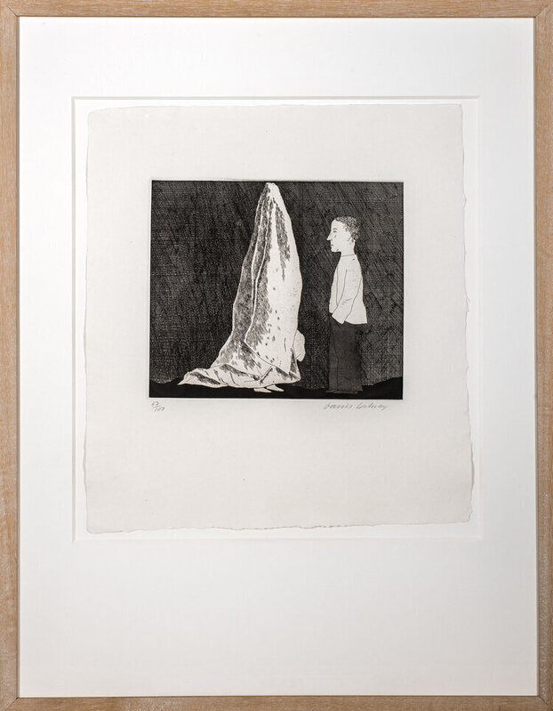 David Hockney, ‘Six fairy tales, The sextion disguised as a ghost’, Six fairy tales-The sextion disguised as a ghost, Print, Etching on paper, Art-Gallery.be