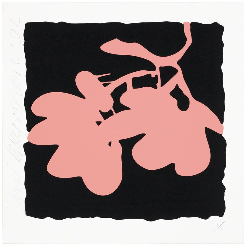 Donald Sultan, ‘(Coral) May 10’, 2012, Print, Screen Print with Tar-Like Flocking, Newzones