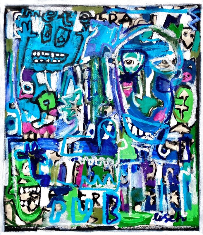 Jonas Fisch, ‘Event Horizon’, 2021, Painting, Acrylic, Oil Stick on Canvas, Belhaus