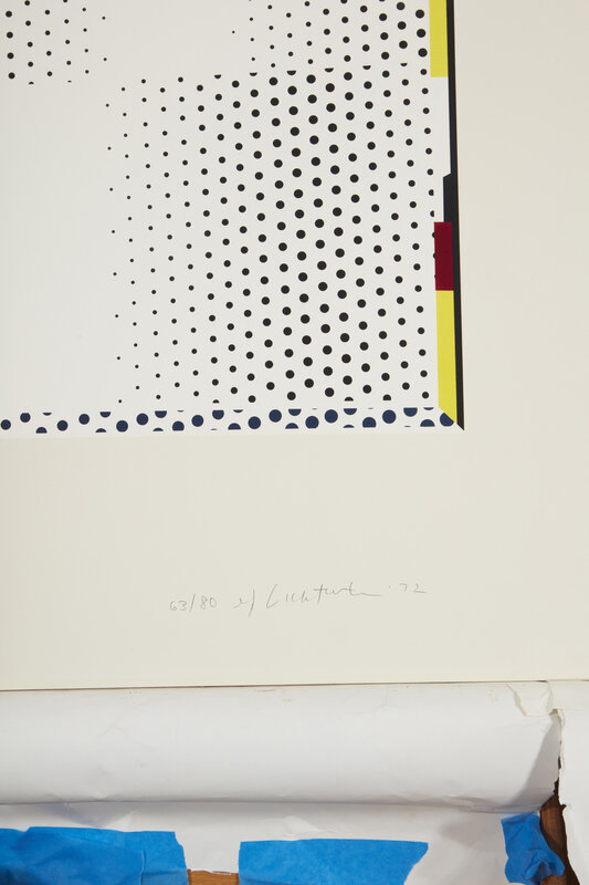 Roy Lichtenstein, ‘"Mirror #7" from the Mirror Series’, 1972, Print, Lithograph and color screenprint on Arjomari paper under Plexiglas, Gemini G.E.L., Los Angeles, CA, pub., with full margins, John Moran Auctioneers