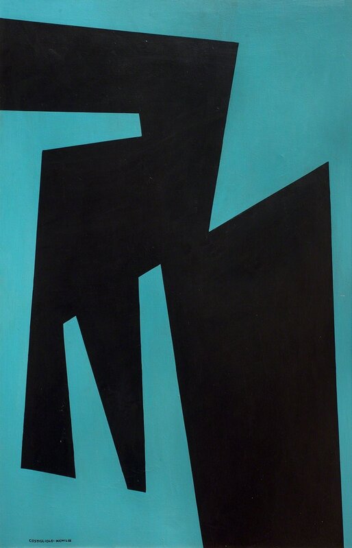 José Pedro Costigliolo, ‘Forma Negra (Brussels series)’, 1959, Painting, Acrylic on canvas, Galería de las Misiones