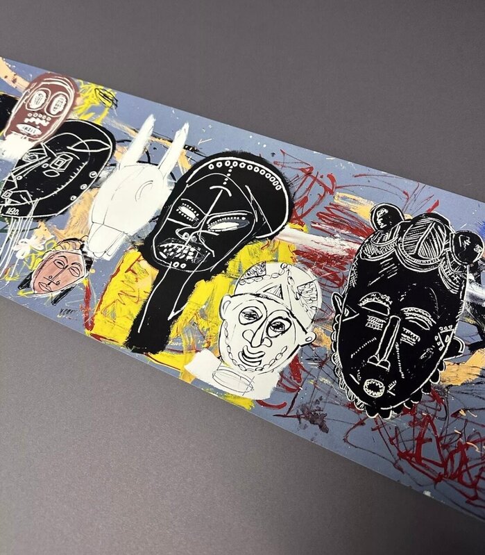 Jean-Michel Basquiat, ‘"AFRICAN MASKS", 2002, Invitation/Poster,  Gagosian Gallery Beverly ’, 2002, Ephemera or Merchandise, Print on paper, VINCE fine arts/ephemera