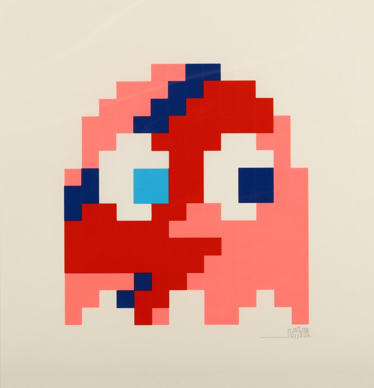 Invader, ‘Aladdin Sane (Pinky)’, 2014, Print, Embossed screenprint in colours on 300 gsm Somerset Satin paper, Chiswick Auctions