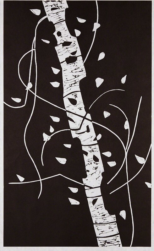 Alex Katz, ‘Large Birch’, 2005, Print, Linocut, on Hiromi Mulberry Heavyweight paper, with full margins, Phillips