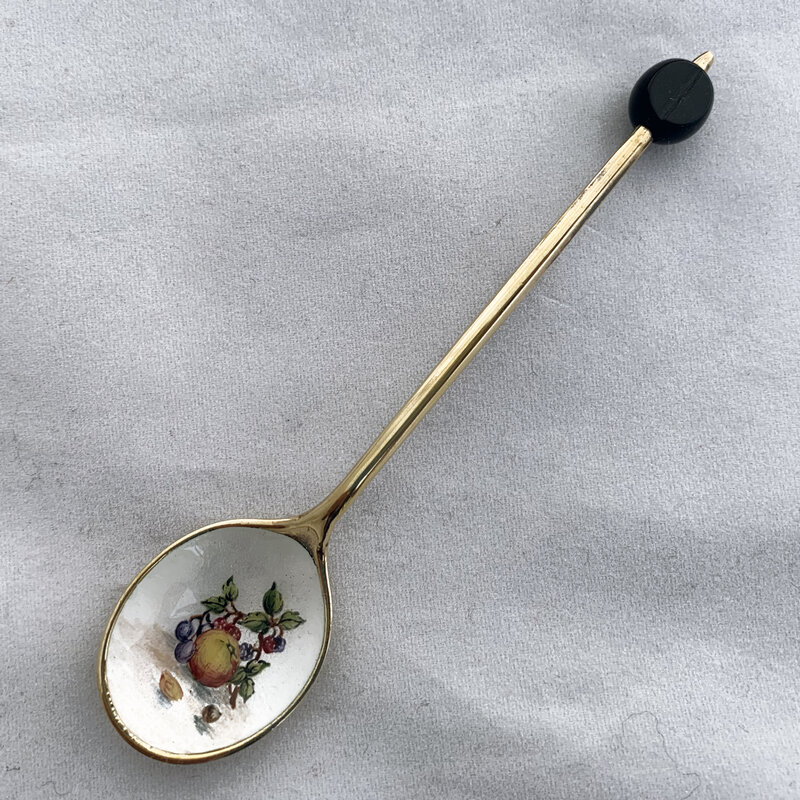 Cohen and Charles, ‘Cased set of eight gilded spoons with enamel bowls ’, 1966, Other, Sterling silver, Esmé Parish Silver