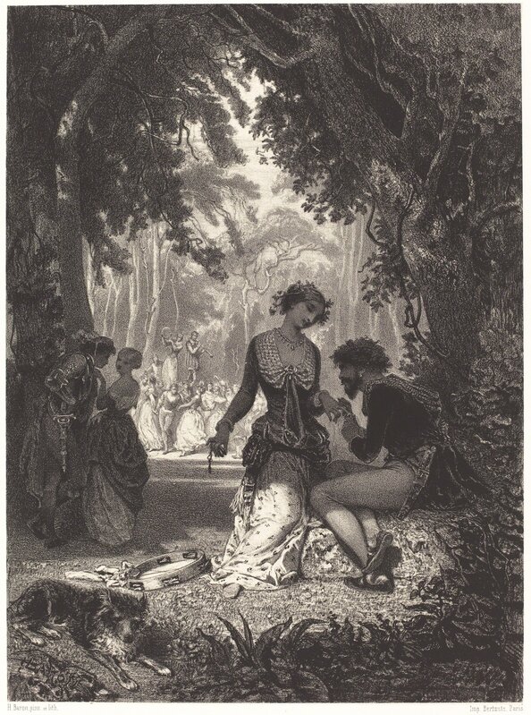 Henri Charles Antoine Baron, ‘Italian Dancers’, Print, Lithograph, National Gallery of Art, Washington, D.C.