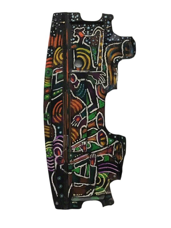 Konstantin Bokov, ‘Brass Section ’, 2007, Painting, Acrylic on Assembled Recycled Materials, IAZ Art Gallery