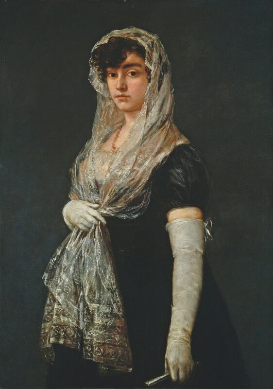 Francisco de Goya, ‘Young Lady Wearing a Mantilla and Basquina’, ca. 1800/1805, Painting, Oil on canvas, National Gallery of Art, Washington, D.C.