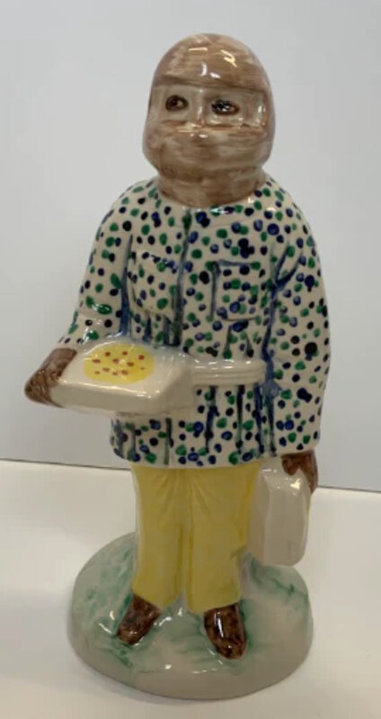Grayson Perry, ‘Worker & Key Worker Staffordshire Figures (Design 1, 2, 3, 4)’, 2022, Sculpture, Ceramic Sculptures, Side X Side Gallery