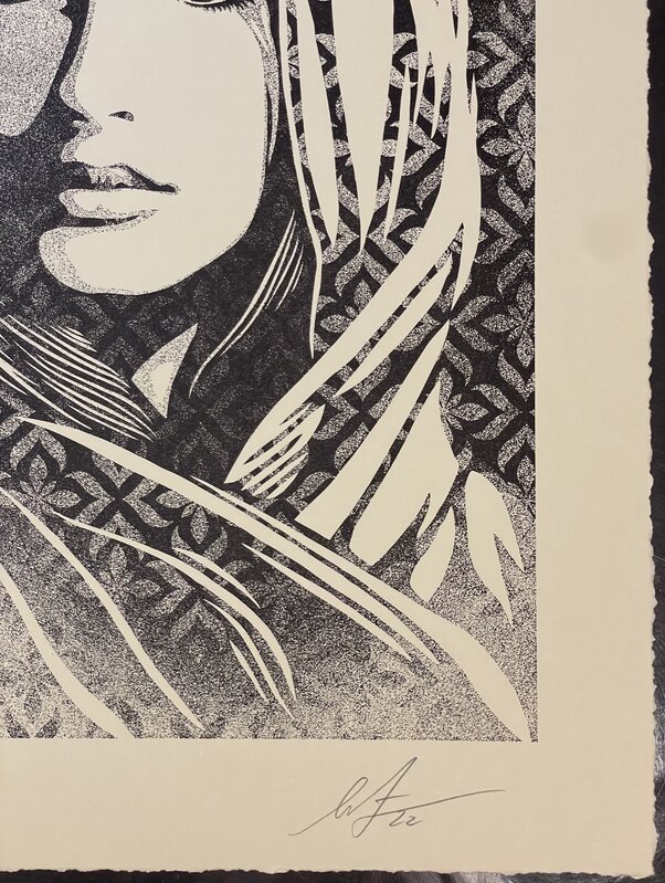 Shepard Fairey, ‘"Universal Dignity" Shepard Fairey Screenprint Letterpress Contemporary Street Art’, 2022, Print, Fine Art Cream Cotton Paper Letterpress, New Union Gallery