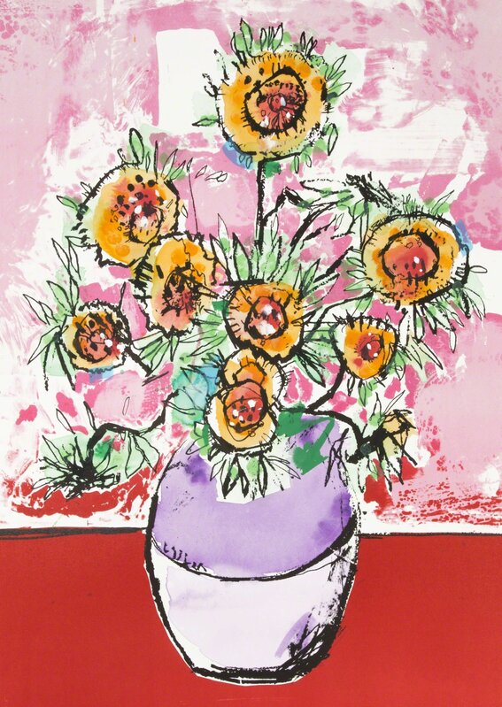 Anthony Lister, ‘Marilyn Van Gogh Sun Flowers HPM (Pink Edition)’, 2018, Print, Lithograph, Print Them All