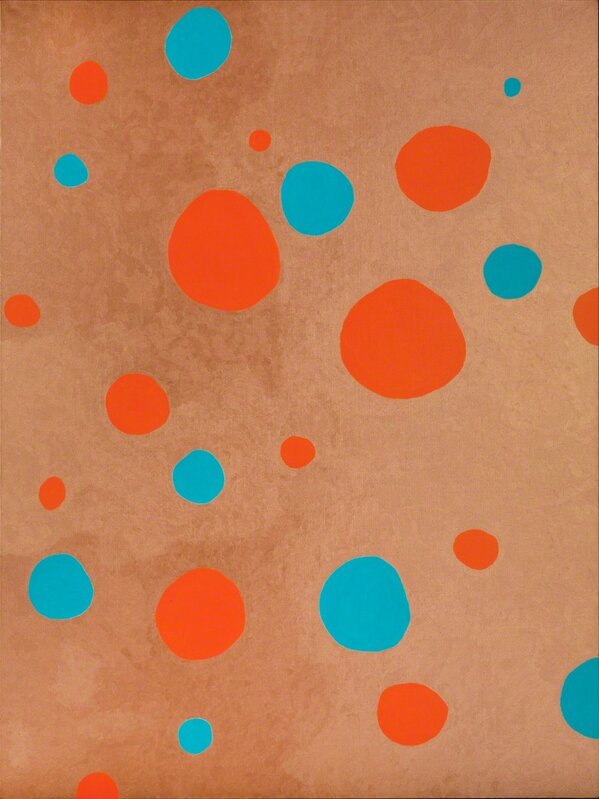 Yayoi Kusama, ‘Obliteration of Stars (Copper)’, 2010, Painting, Acrylic on Canvas, Japan House