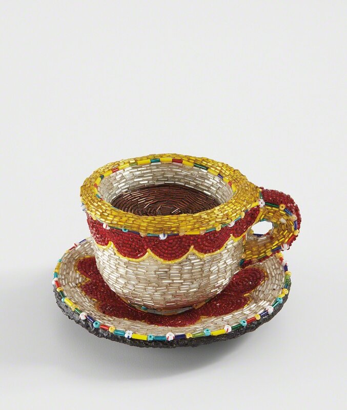 Liza Lou, ‘Cup and Saucer’, 1999, Design/Decorative Art, Polyester, resin and glass beads, in 2 parts, Phillips