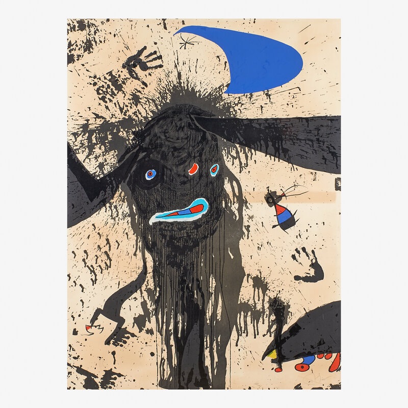 Joan Miró, ‘La Ruisselante Lunaire’, 1976, Print, Lithograph in colors on Arches paper (framed), Rago/Wright/LAMA