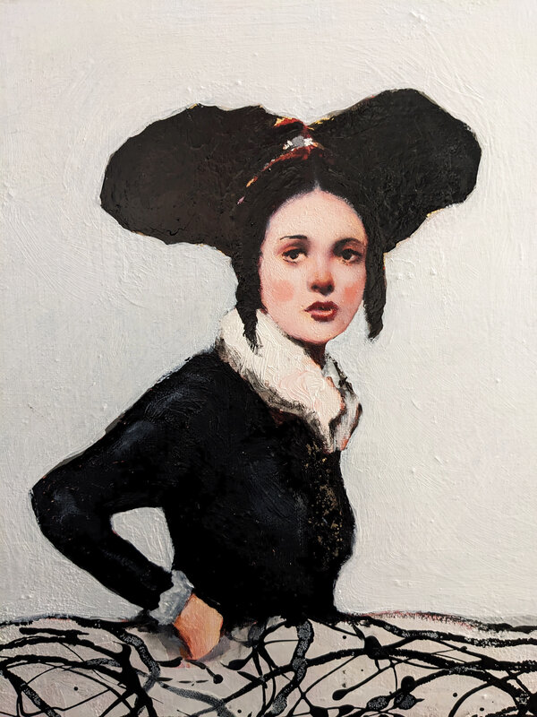 Alfredo Palmero, ‘Menina de Frente’, 2021, Painting, Oil on canvas, Lily Pad Galleries