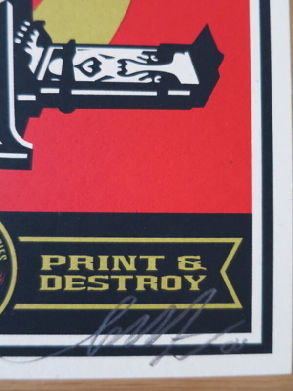 Shepard Fairey, ‘Print and Destroy’, 2020, Print, Speckletone paper, AYNAC Gallery