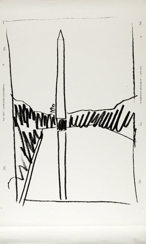 Andy Warhol, ‘Washington Monument’, 1974, Print, Screenprint on wallpaper (unframed), Rago/Wright/LAMA