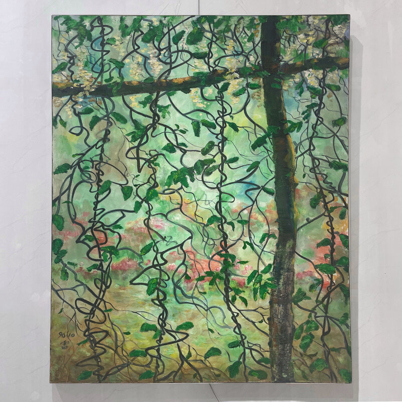 Wang Baolei 王保雷, ‘Vine’, 1996, Painting, Oil on Canvas, Tsubakiyama Gallery