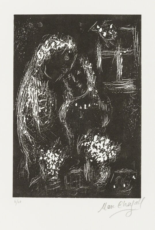 Marc Chagall, ‘Your Face is Fresh Like Flowers (see Cramer Books 114)’, 1984, Print, Linocut, Forum Auctions