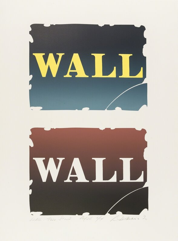 Robert Indiana, ‘Wall: Two Stone (See Sheehan 141)’, 1990, Print, Lithograph printed in colours, Forum Auctions