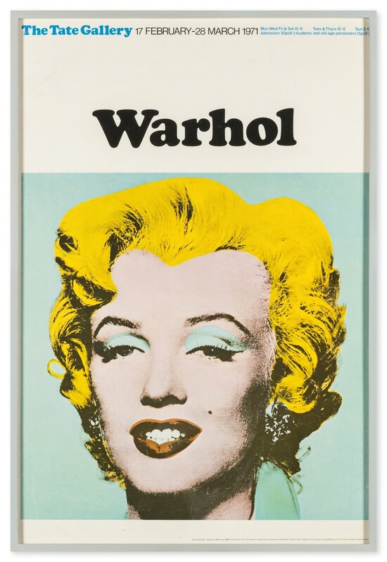 Andy Warhol, ‘Poster for Tate Gallery’, 1971, Print, Offset lithograph printed in colours, Forum Auctions