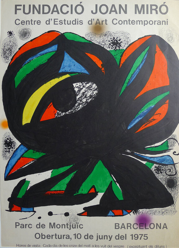 Joan Miró, ‘Fundació Joan Miró’, 1975, Print, Original lithograph poster on paper, Samhart Gallery