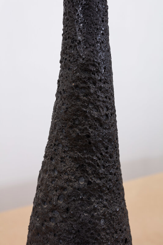 Beatrice Wood, ‘Untitled (large black volcanic bottle)’, 1960-1965, Sculpture, Low fire terracotta, volcanic glaze, Nina Johnson