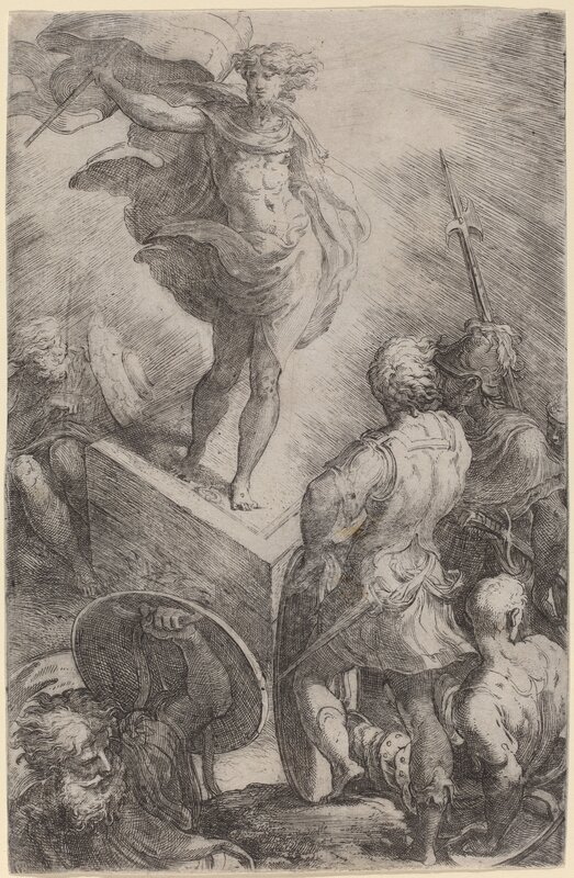 Francesco Mazzola, called Parmigianino, ‘The Resurrection of Christ’, ca. 1528/1529, Print, Etching and engraving on laid paper, National Gallery of Art, Washington, D.C.