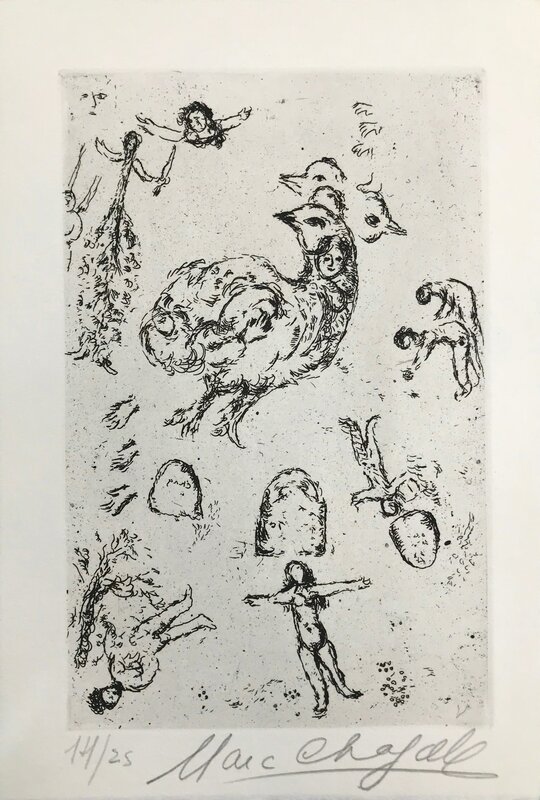 Marc Chagall, ‘LETTRE A PORTFOLIO’, 1969, Books and Portfolios, ETCHING ON PAPER, Gallery Art