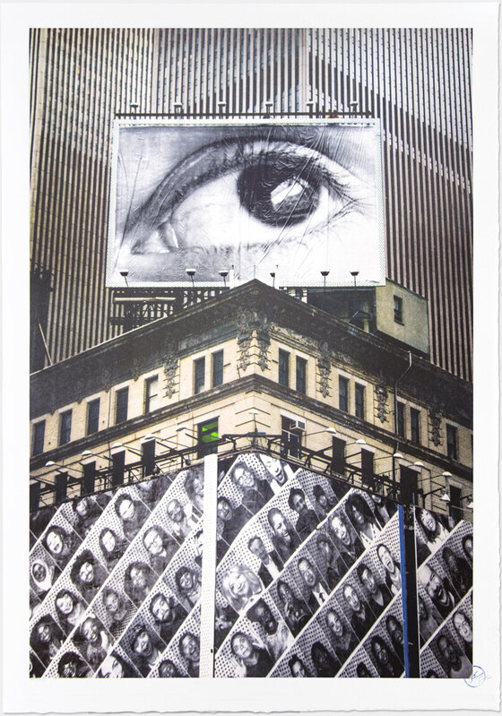 JR, ‘Inside Out, Times Square, Close Up, USA’, 2021, Print, 7 color lithograph printed on Marinoni machine on 270 grams white BFK Rives paper, Pinto Gallery
