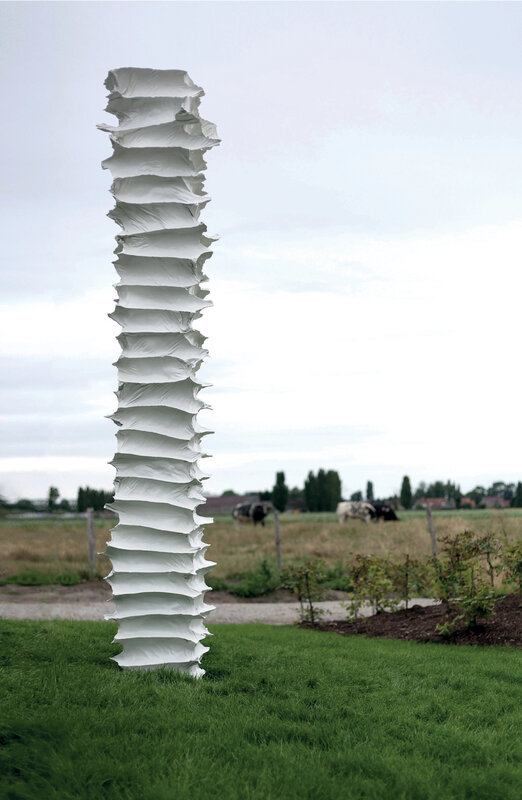 Stijn Ank, ‘08.2014 "Endless Column" ’, 2014, Sculpture, Bronze, white patina, Galerie Michael Janssen