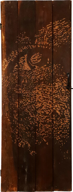 Vhils, ‘Imprint Series #05’, 2015, Sculpture, Hand-carved old wooden door, AURUM GALLERY