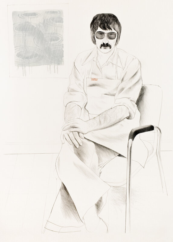 David Hockney, ‘The Master Printer of Los Angeles’, 1973, Print, Lithograph and screen print on cream Arches paper, Petersburg Press 