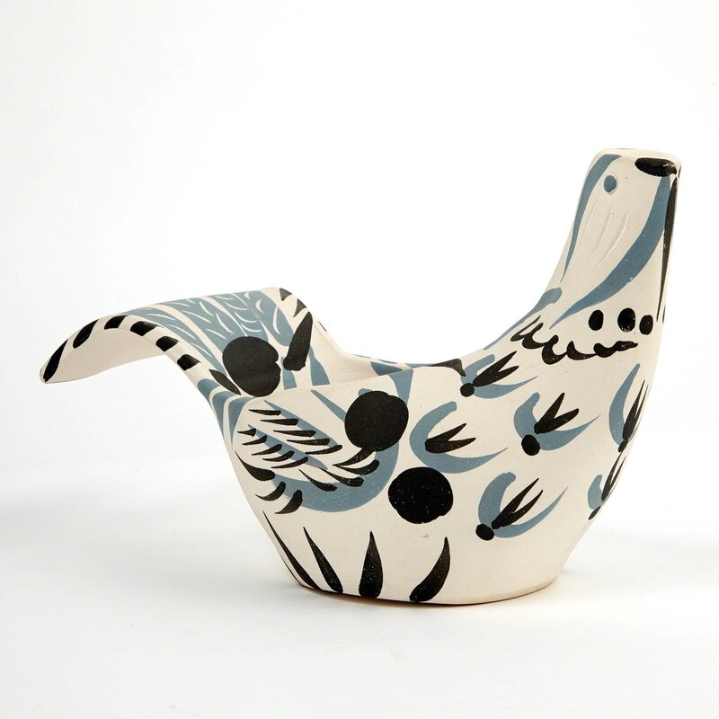 Pablo Picasso, ‘Sujet Colombe, Mat (A.R. 433)’, 1959, Design/Decorative Art, Painted white ceramic vase, Doyle