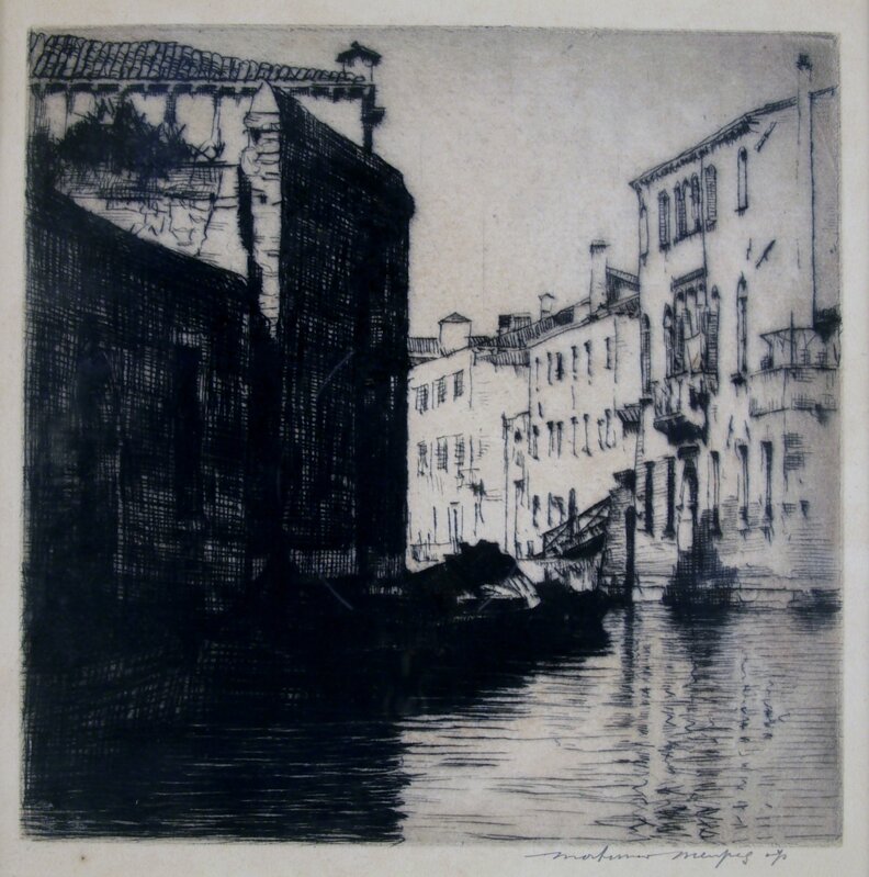 Mortimer Menpes, ‘Sunlight and Shadow, Venice’, ca. 1910, Print, Etching, Private Collection, NY