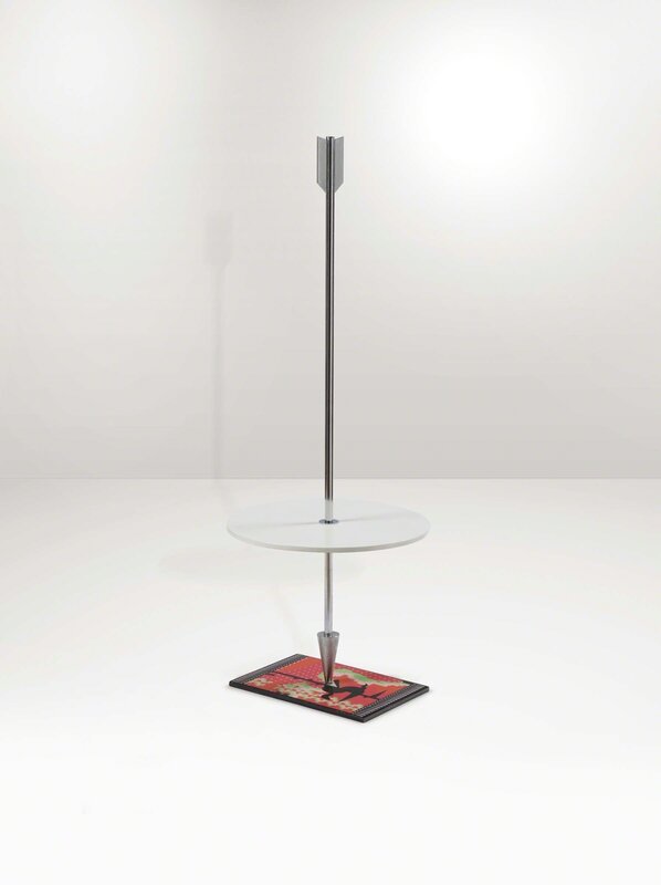 Alessandro Mendini, ‘A Freccia table stand with a metal and wood structure’, 1980 ca., Design/Decorative Art, Cambi