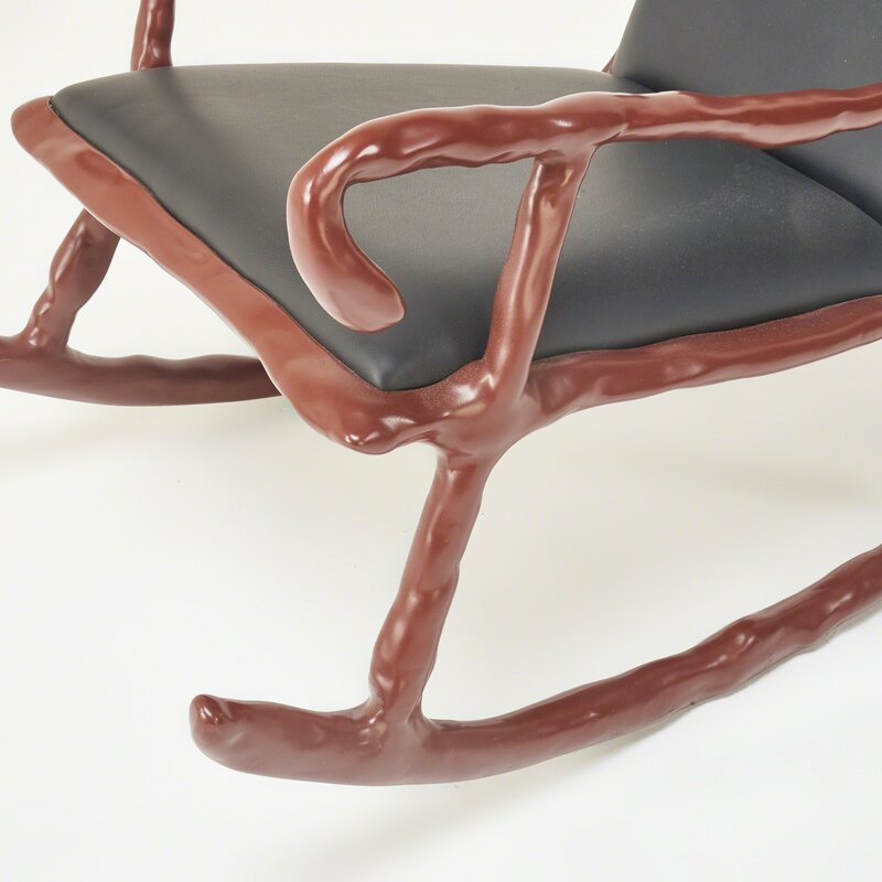 Maarten Baas, ‘Clay low rocking chair, of recent vintage, The Netherlands’, Design/Decorative Art, Synthetic clay over metal, leather, Rago/Wright/LAMA/Toomey & Co.