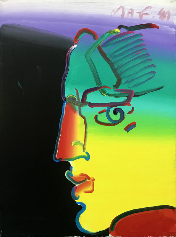 Peter Max, ‘PROFILE (RAINBOW)’, 1989, Painting, ACRYLIC ON CANVAS, Gallery Art