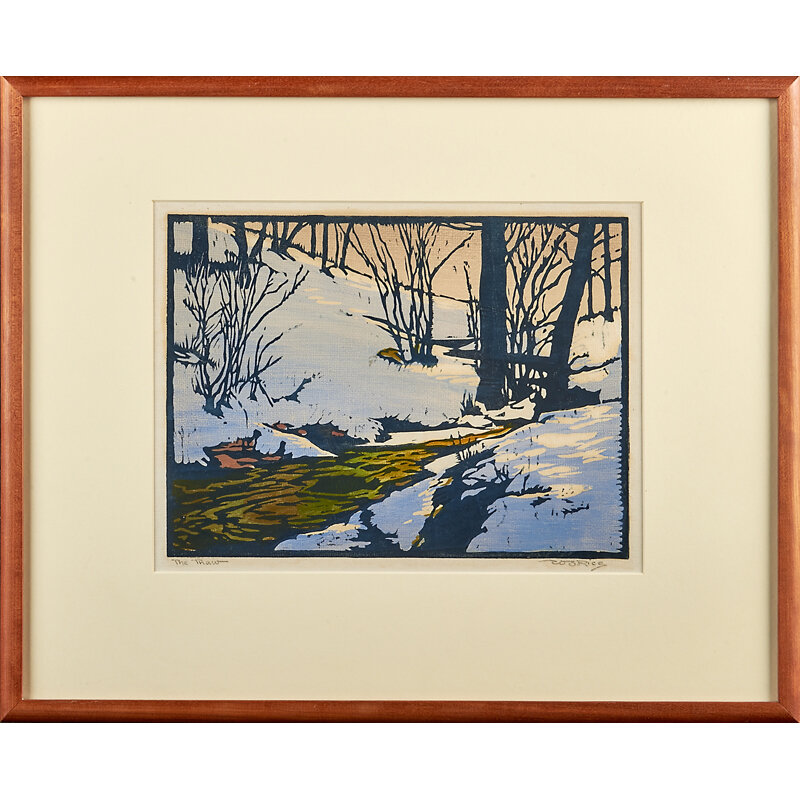 William S. Rice, ‘"The Thaw," California’, ca. 1920, Print, Color Woodblock Print On Japanese Paper, Rago/Wright/LAMA/Toomey & Co.